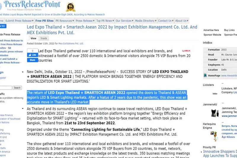 Led Expo Thailand + Smartech Asean 2022 by Impact...